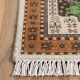 Handmade Neutral Cotton and Wool Handknotted Rug for Minimalist Rooms